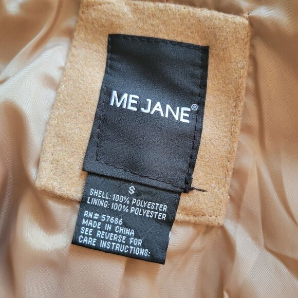Me Jane Camel Tan Double Breasted Peacoat S Preppy Twee Academia Glam - Picture 4 of 4